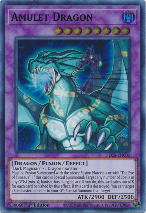 Amulet Dragon (Green) [DLCS-EN005] Ultra Rare Yu-Gi-Oh!