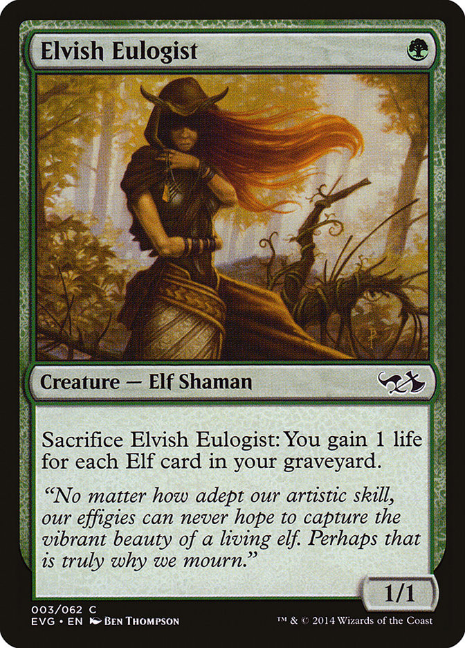 Elvish Eulogist (Elves vs. Goblins) [Duel Decks Anthology] Magic: The Gathering