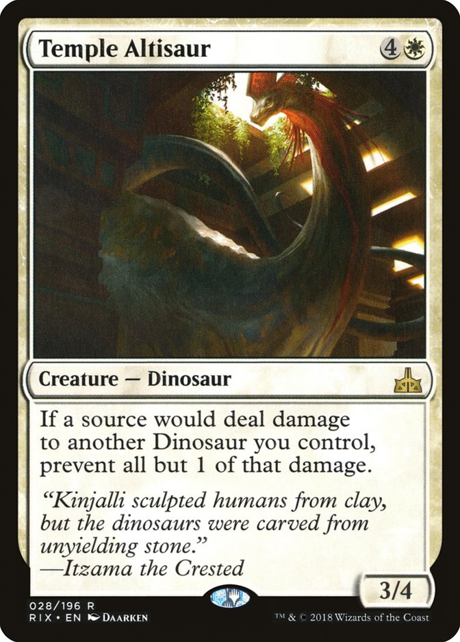 Temple Altisaur [Rivals of Ixalan] Magic: The Gathering