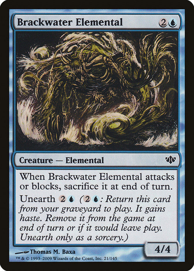 Brackwater Elemental [Conflux] Magic: The Gathering