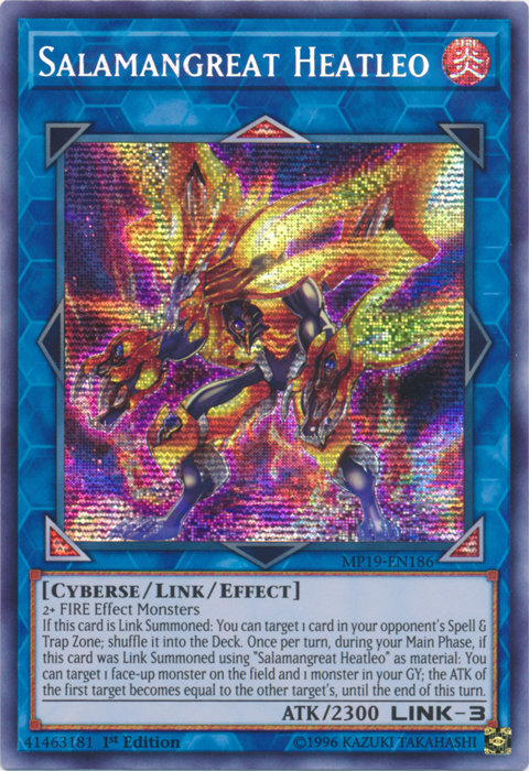 Salamangreat Heatleo [MP19-EN186] Prismatic Secret Rare Yu-Gi-Oh!