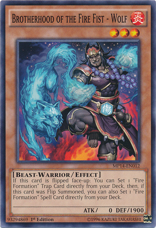 Brotherhood of the Fire Fist - Wolf [MP14-EN012] Common Yu-Gi-Oh!