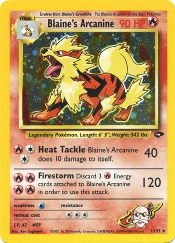 Blaine's Arcanine (1/132) [Gym Challenge Unlimited] Pokémon