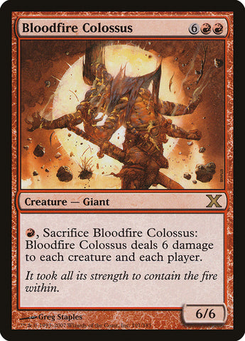Bloodfire Colossus [Tenth Edition] Magic: The Gathering