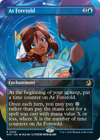 As Foretold (Anime Borderless) [Wilds of Eldraine: Enchanting Tales] Magic: The Gathering