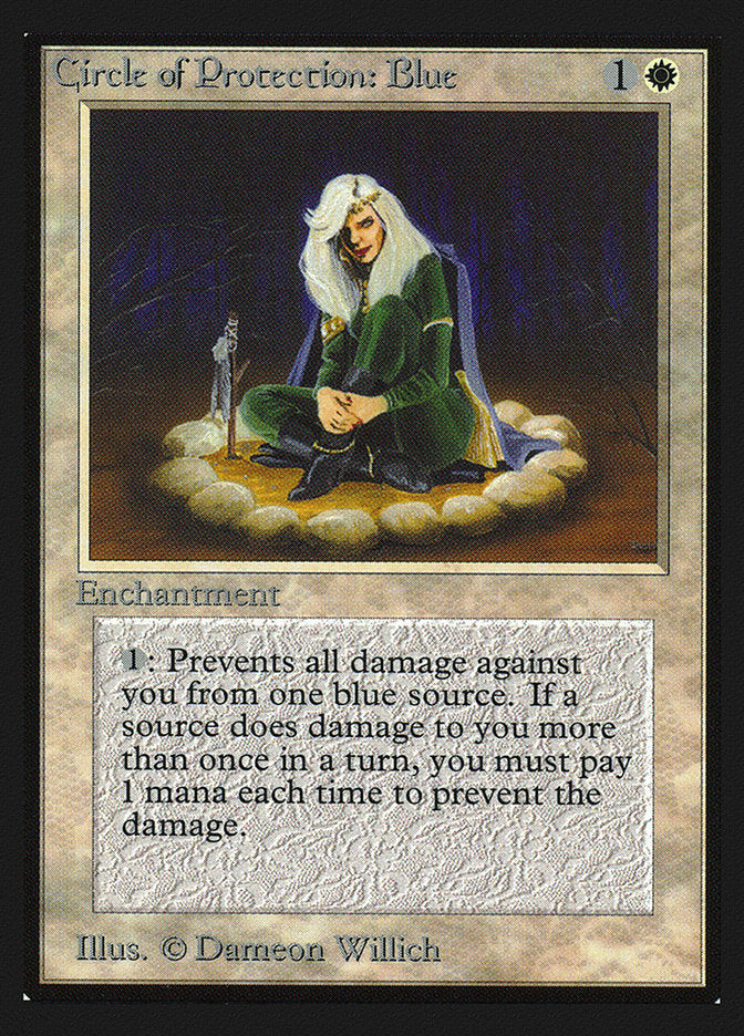Circle of Protection: Blue [Collectors' Edition] Magic: The Gathering