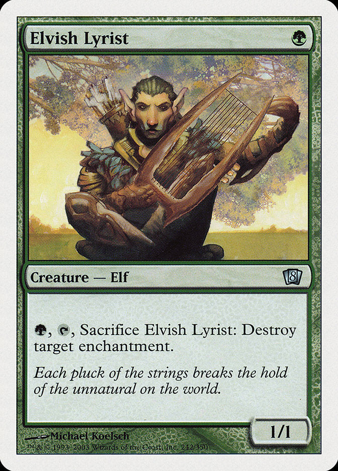 Elvish Lyrist [Eighth Edition] Magic: The Gathering