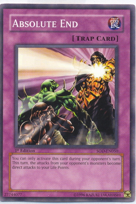 Absolute End [SOD-EN050] Common Yu-Gi-Oh!