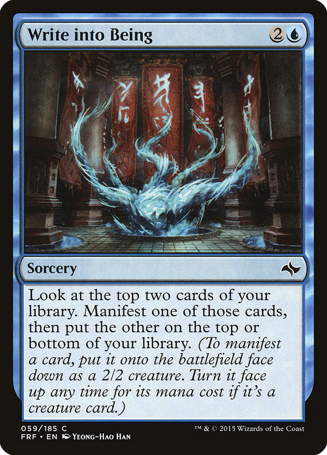 Write into Being [Fate Reforged] Magic: The Gathering