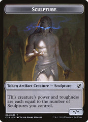 Bird (001) // Sculpture Double-Sided Token [Commander 2019 Tokens] Magic: The Gathering