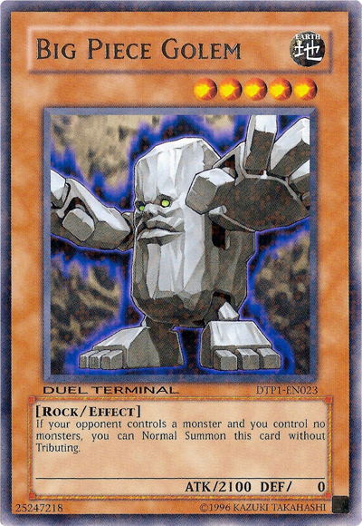 Big Piece Golem [DTP1-EN023] Rare Yu-Gi-Oh!