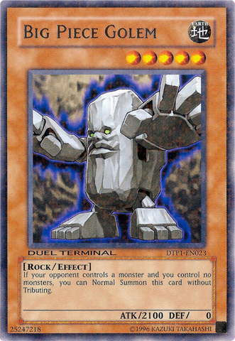 Big Piece Golem [DTP1-EN023] Rare Yu-Gi-Oh!