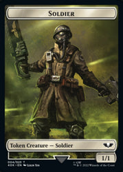 Soldier (004) // Vanguard Suppressor Double-Sided Token [Warhammer 40,000 Tokens] Magic: The Gathering