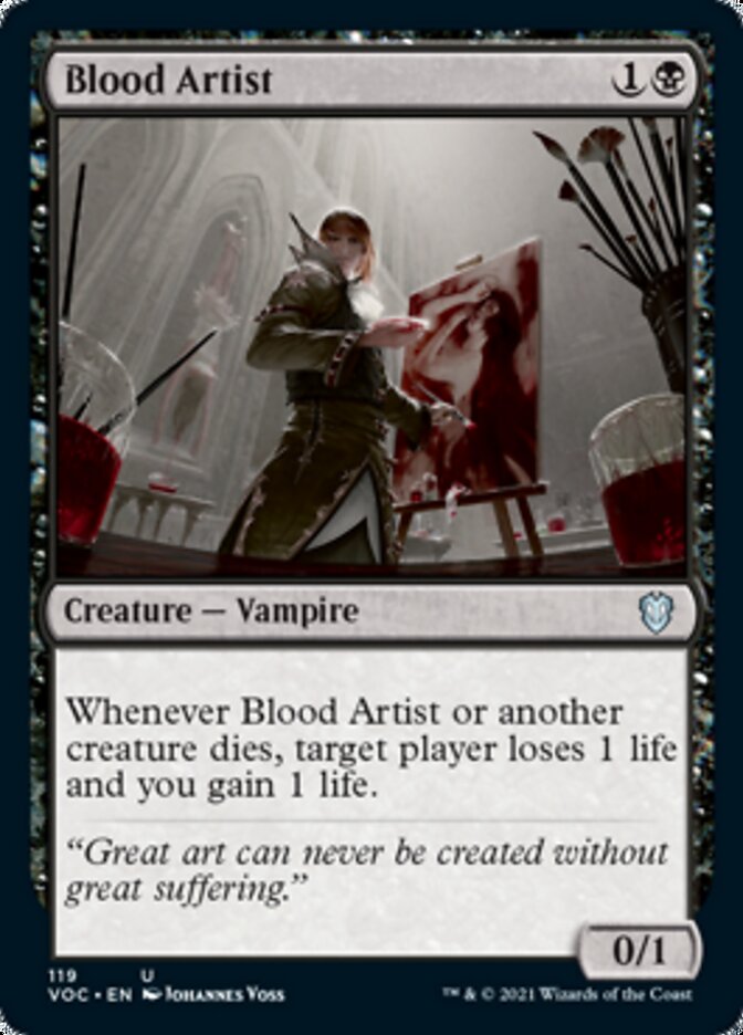 Blood Artist [Innistrad: Crimson Vow Commander] Magic: The Gathering