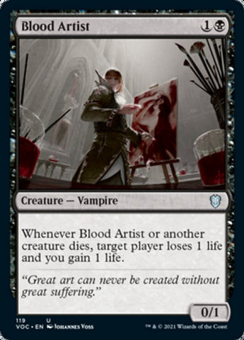 Blood Artist [Innistrad: Crimson Vow Commander] Magic: The Gathering