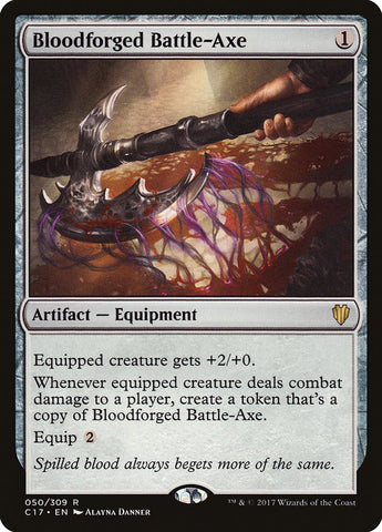 Bloodforged Battle-Axe [Commander 2017] Magic: The Gathering
