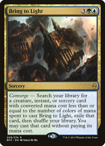 Bring to Light [Battle for Zendikar] Magic: The Gathering