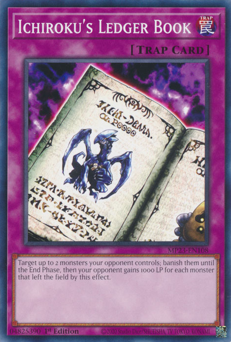Ichiroku's Ledger Book [MP23-EN108] Common Yu-Gi-Oh!