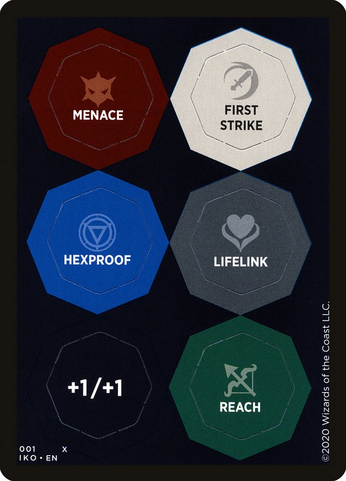 Punch Card Token (001 // 002) - Thick Stock [Ikoria: Lair of Behemoths Tokens] Magic: The Gathering