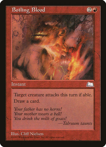 Boiling Blood [Weatherlight] Magic: The Gathering