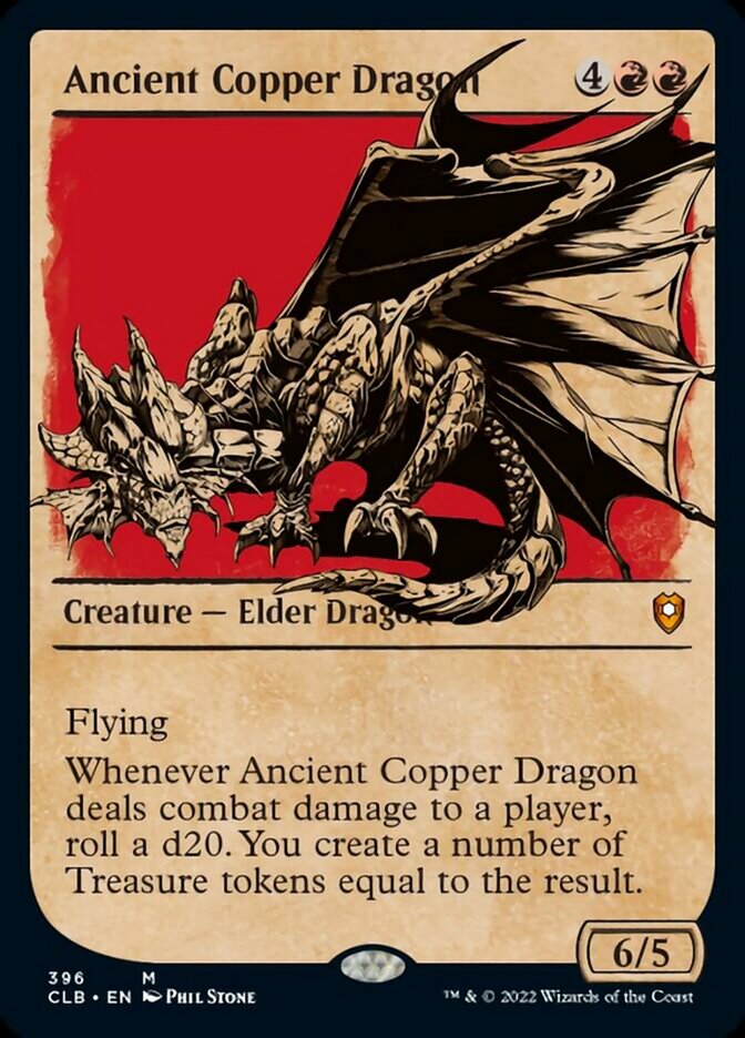 Ancient Copper Dragon (Showcase) [Commander Legends: Battle for Baldur's Gate] Magic: The Gathering