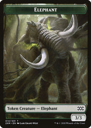 Angel // Elephant Double-Sided Token [Double Masters Tokens] Magic: The Gathering