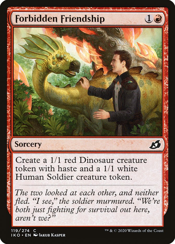 Forbidden Friendship [Ikoria: Lair of Behemoths] Magic: The Gathering