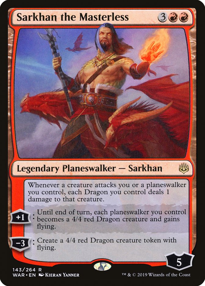 Sarkhan the Masterless [War of the Spark] Magic: The Gathering