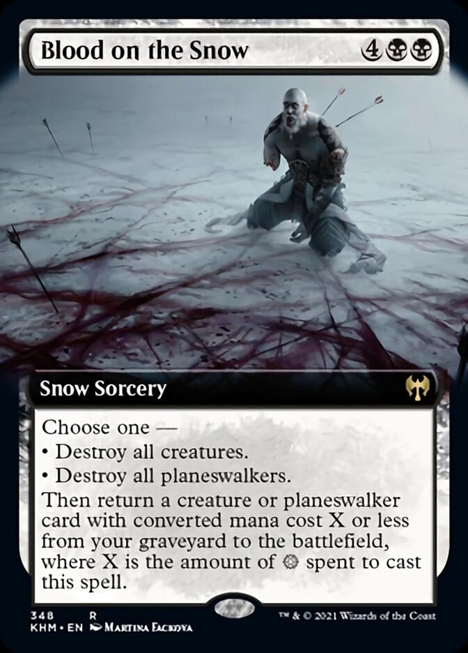 Blood on the Snow (Extended Art) [Kaldheim] Magic: The Gathering
