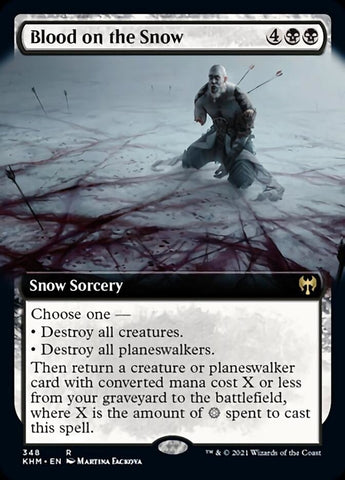 Blood on the Snow (Extended Art) [Kaldheim] Magic: The Gathering