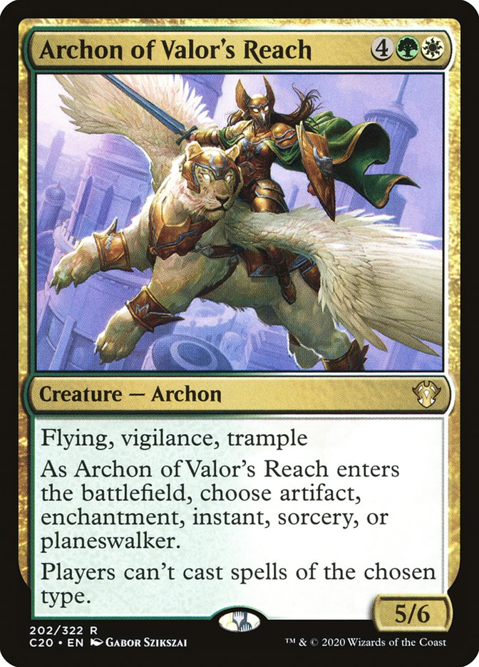 Archon of Valor's Reach [Commander 2020] Magic: The Gathering