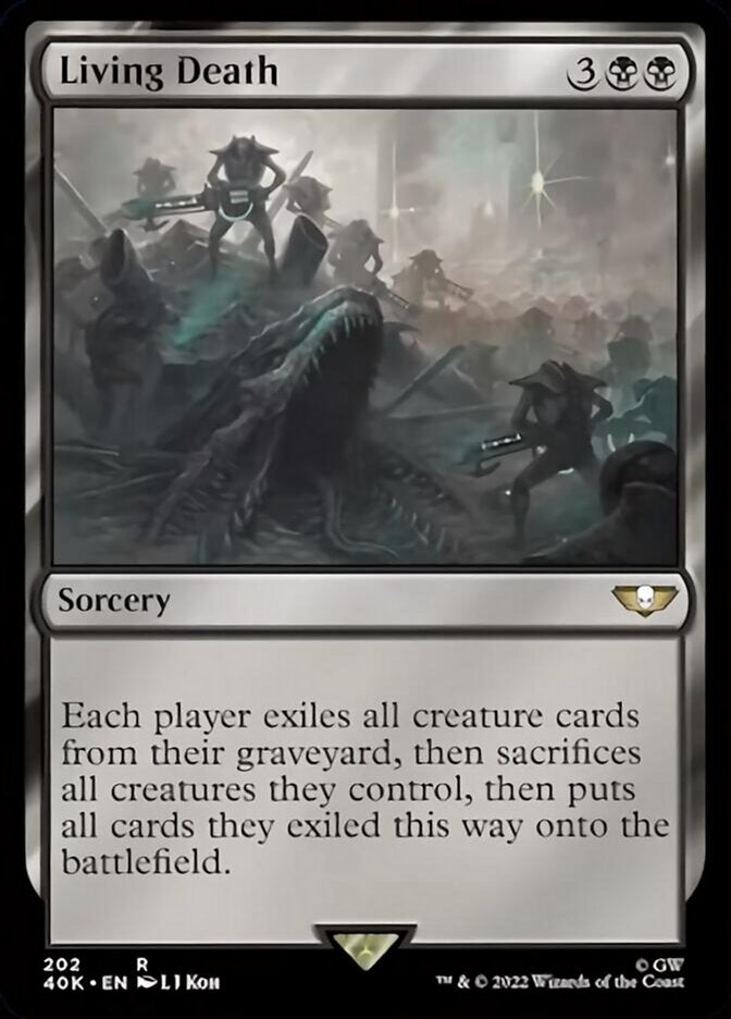 Living Death (Surge Foil) [Warhammer 40,000] Magic: The Gathering