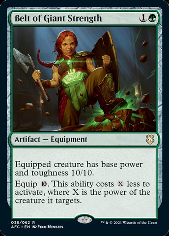 Belt of Giant Strength [Dungeons & Dragons: Adventures in the Forgotten Realms Commander] Magic: The Gathering