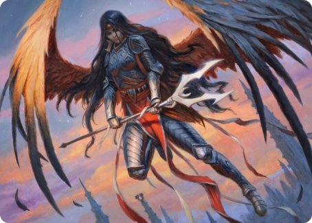 Liesa, Forgotten Archangel Art Card [Innistrad: Midnight Hunt Art Series] Magic: The Gathering