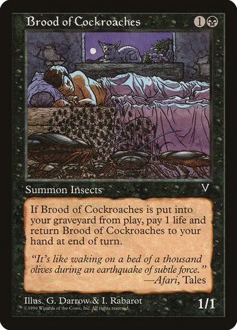Brood of Cockroaches [Visions] Magic: The Gathering