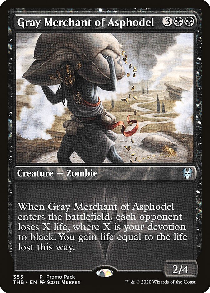 Gray Merchant of Asphodel (Promo Pack) [Theros Beyond Death Promos] Magic: The Gathering