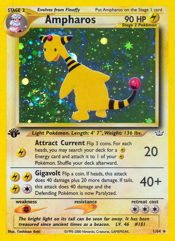 Ampharos (1/64) [Neo Revelation 1st Edition] Pokémon