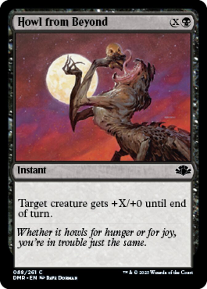 Howl from Beyond [Dominaria Remastered] Magic: The Gathering