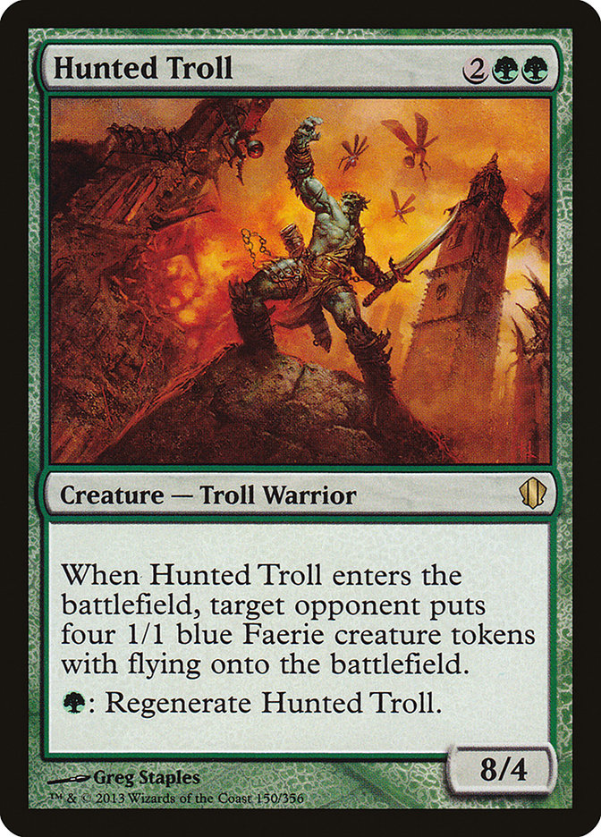 Hunted Troll [Commander 2013] Magic: The Gathering