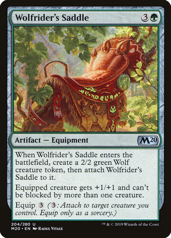Wolfrider's Saddle [Core Set 2020] Magic: The Gathering