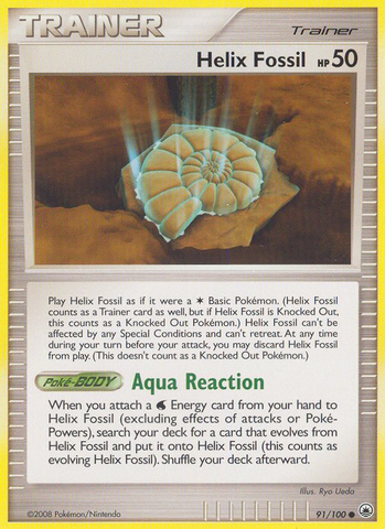 Helix Fossil (91/100) [Diamond & Pearl: Majestic Dawn] Pokémon