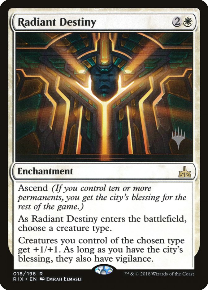 Radiant Destiny (Promo Pack) [Rivals of Ixalan Promos] Magic: The Gathering