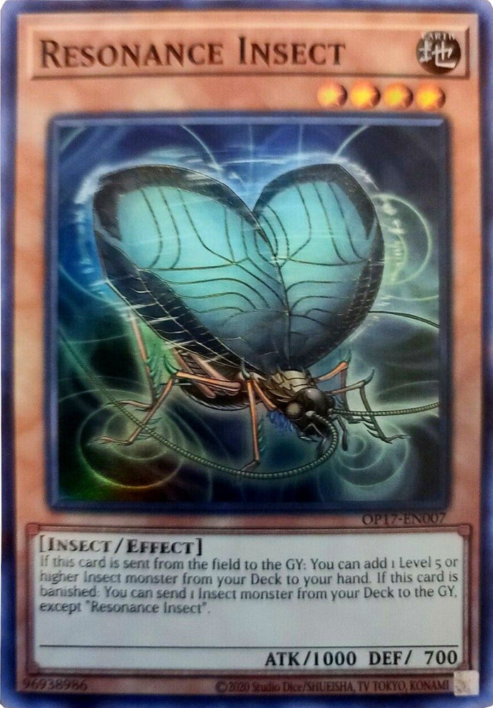 Resonance Insect [OP17-EN007] Super Rare Yu-Gi-Oh!