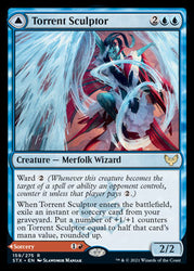 Torrent Sculptor // Flamethrower Sonata [Strixhaven: School of Mages] Magic: The Gathering