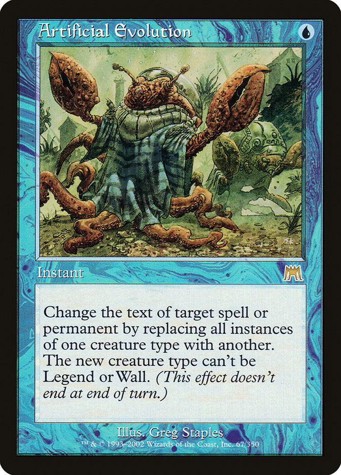 Artificial Evolution [Onslaught] Magic: The Gathering