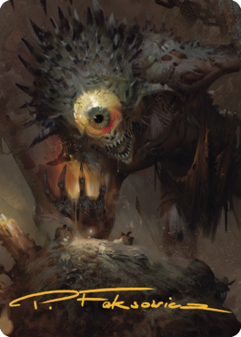 Nothic Art Card (Gold-Stamped Signature) [Commander Legends: Battle for Baldur's Gate Art Series] Magic: The Gathering