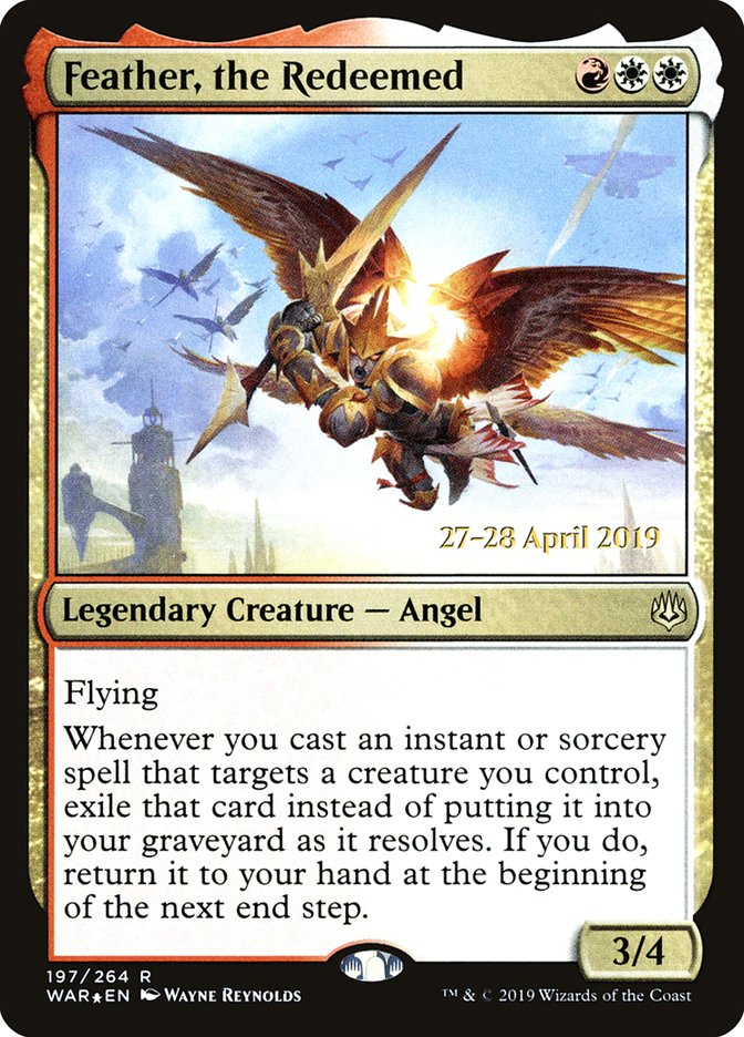 Feather, the Redeemed [War of the Spark Prerelease Promos] Magic: The Gathering
