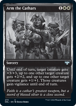 Arm the Cathars [Innistrad: Double Feature] Magic: The Gathering