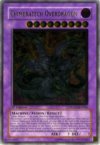 Chimeratech Overdragon [POTD-EN034] Ultimate Rare Yu-Gi-Oh!
