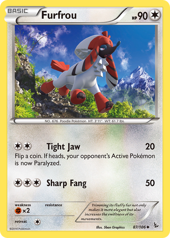 Furfrou (87/106) [XY: Flashfire] Pokémon